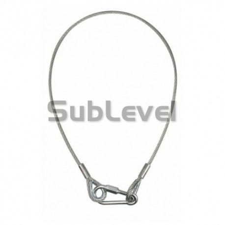 Showtec Drošības trose 50 cm Ø 2 mm