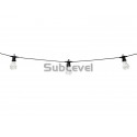 LED lampu virtene 5m balta